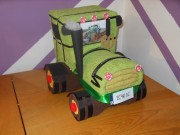 Traktor z uterákov