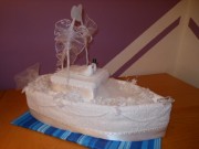 Uteráková svadobná torta ľoď